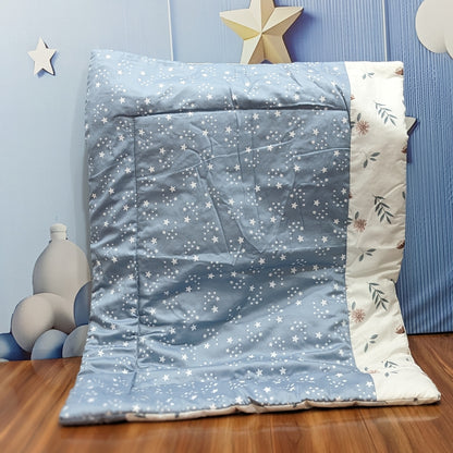 Starry Dreams Baby Bedding Set - 8 Pieces (Blue Grey) | Large
