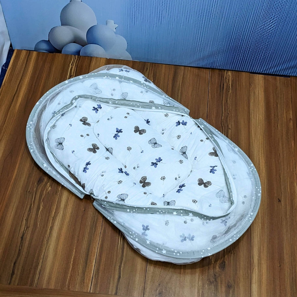 Starry Dreams Baby Bedding Set - 8 Pieces (Olive Grey) | Large