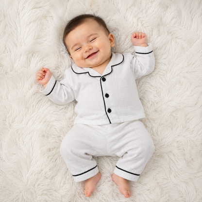 Premium Baby 2-Piece Night Suit – Black