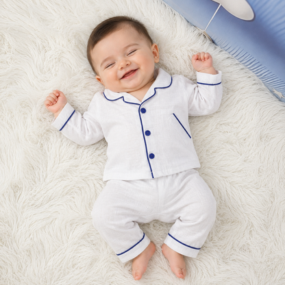 Premium Baby 2-Piece Night Suit – Royal Blue