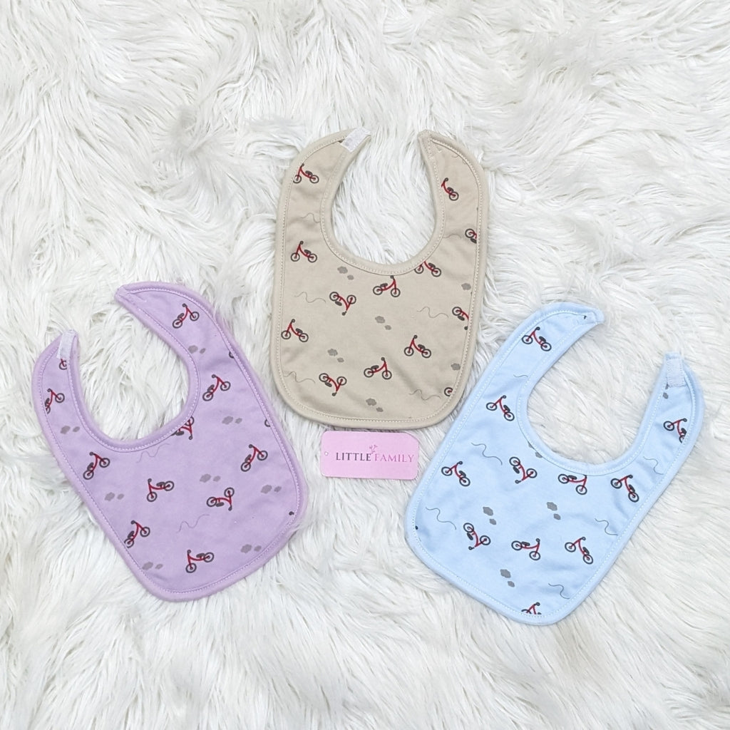 Premium Baby Bib Set | Pack of 3 - Pure Cotton