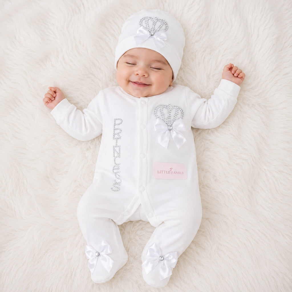 Turkish Style 5-Piece Baby Gift Set – “Little Princess” - White