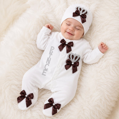 Turkish Style 5-Piece Baby Gift Set – "Little Prince" - Maroon