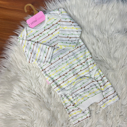Premium 3-Piece Baby Bodysuit Set | "Forest" Theme - White