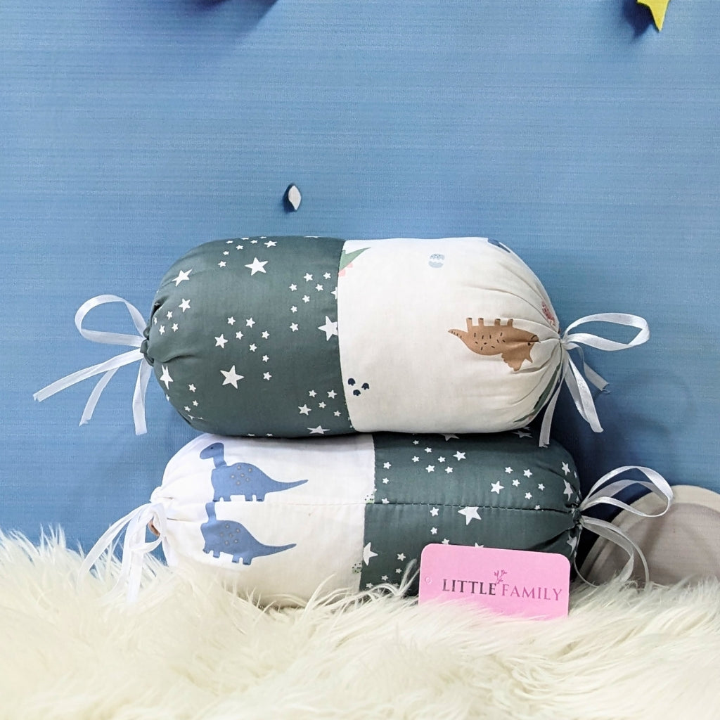 Starry Dreams Baby Bedding Set - 8 Pieces (Greenish Grey)