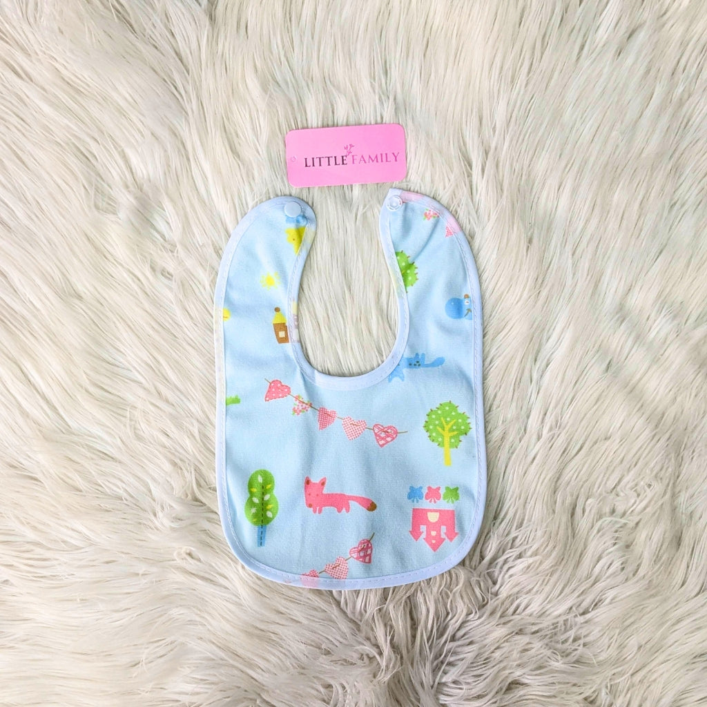 Premium Baby Cotton Bib - Forest Theme