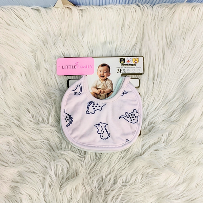 Pack of 3 Baby Bibs Set - Dino