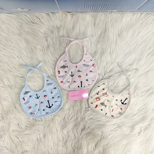 Pack of 3 Baby Bibs Set - Shark