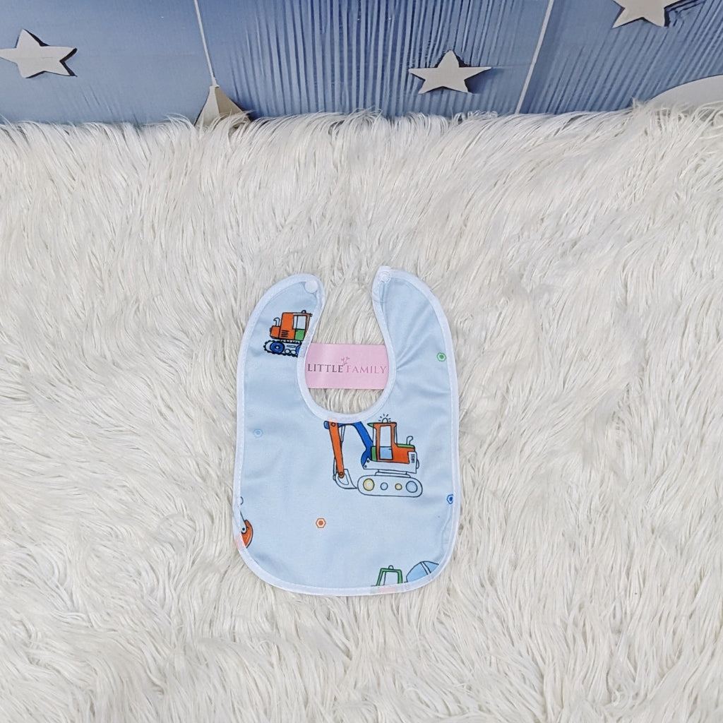 Premium Baby Bib – Tiny Trucks
