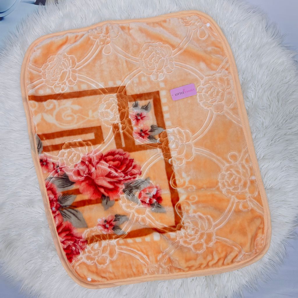Premium Hooded Baby Blanket & Swaddle Wrap – Orange