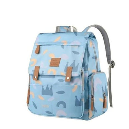 Premium Waterproof Baby Diaper Backpack – Pastel Bloom