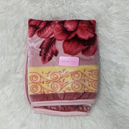 Premium Hooded Baby Blanket & Swaddle Wrap – Blush Pink