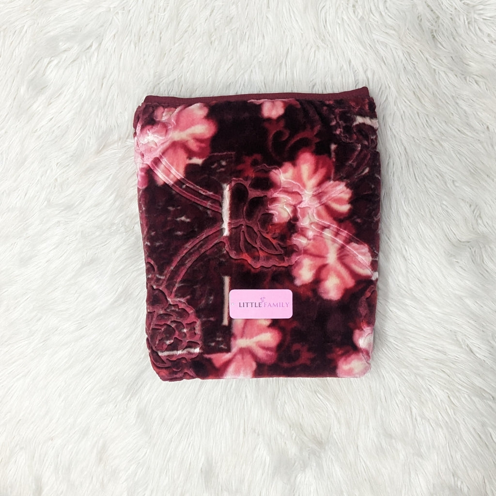 Premium Hooded Baby Blanket & Swaddle Wrap – Maroon
