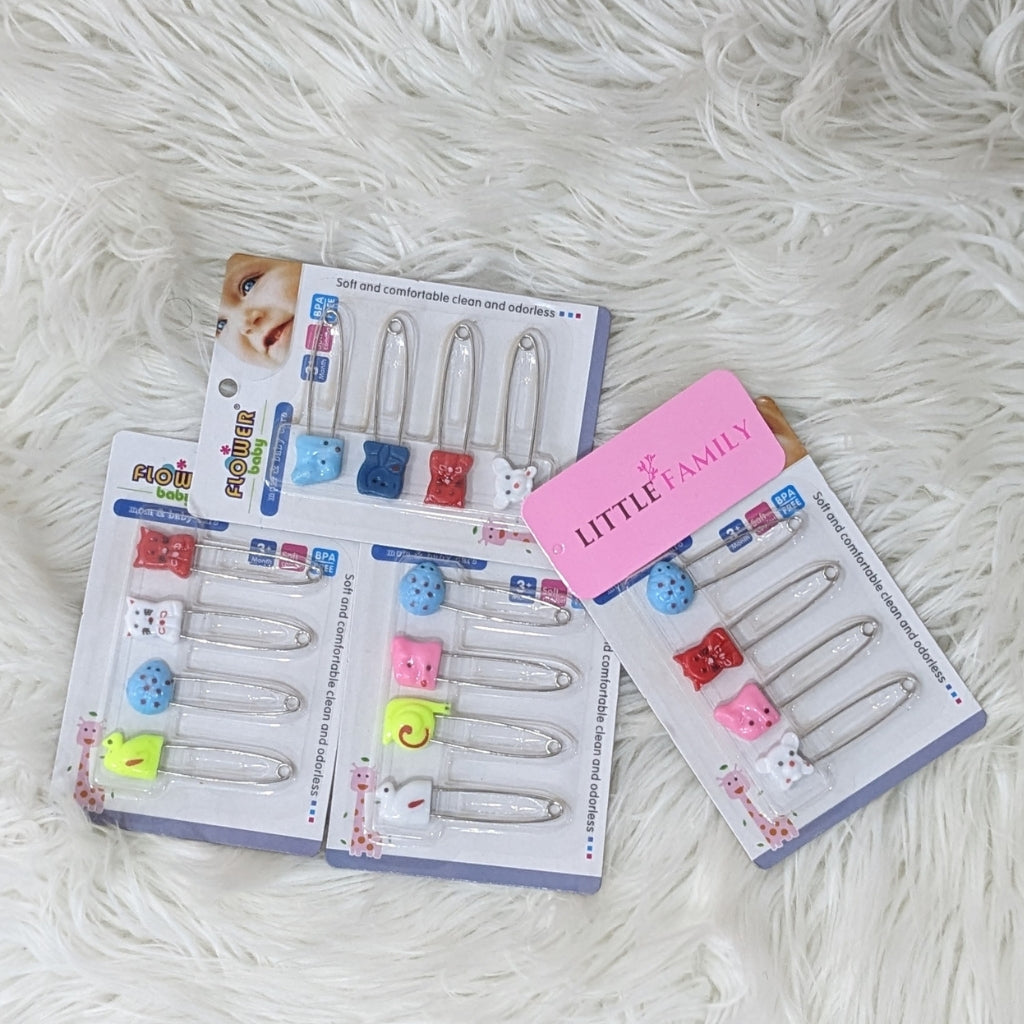 Premium BPA-Free Baby Safety Pins Set (4 Pieces)