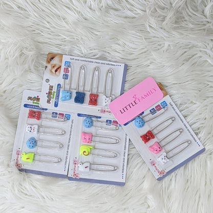 Premium BPA-Free Baby Safety Pins Set (4 Pieces)