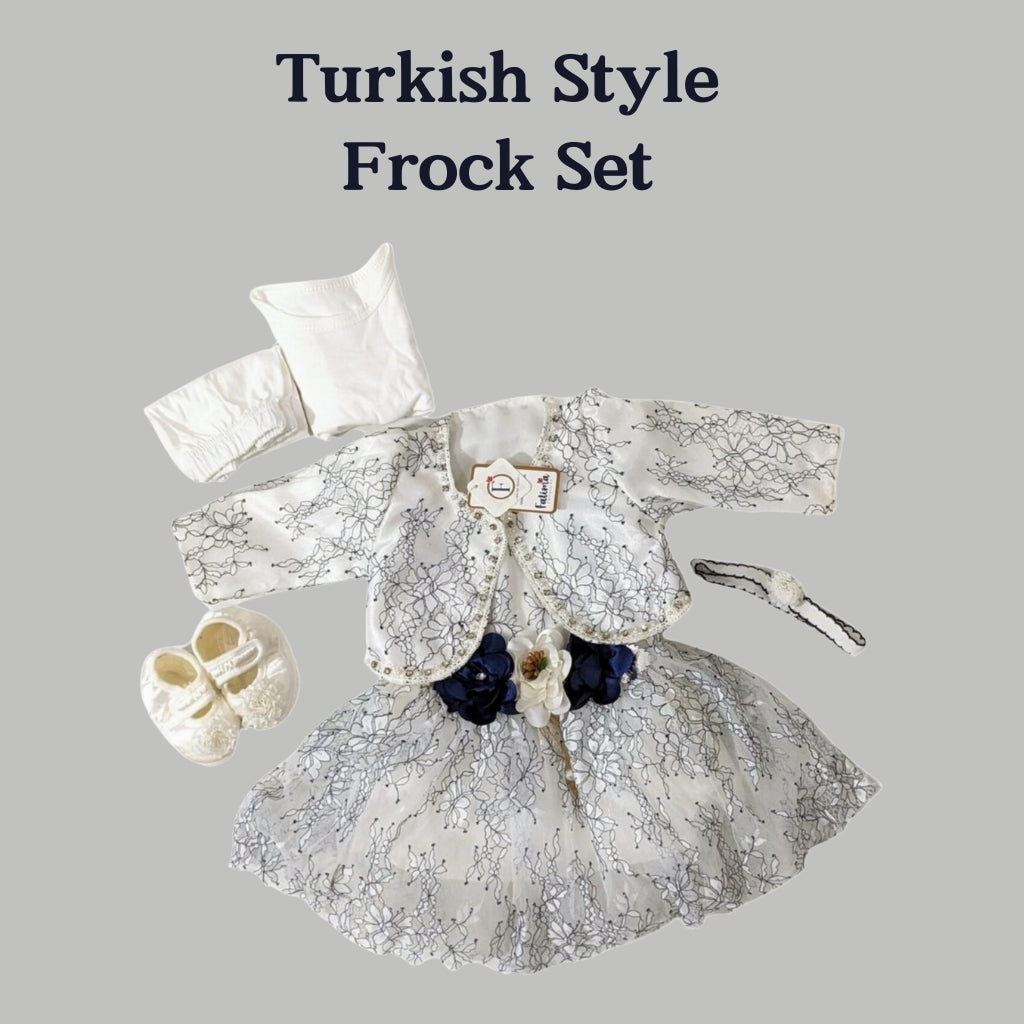 Fatima Turkish-Style Baby Frock Set