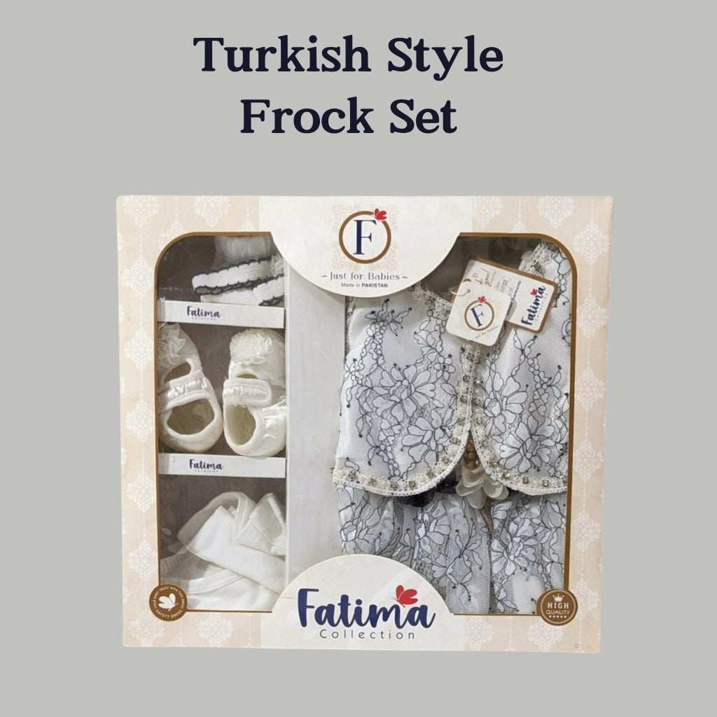 Fatima Turkish-Style Baby Frock Set