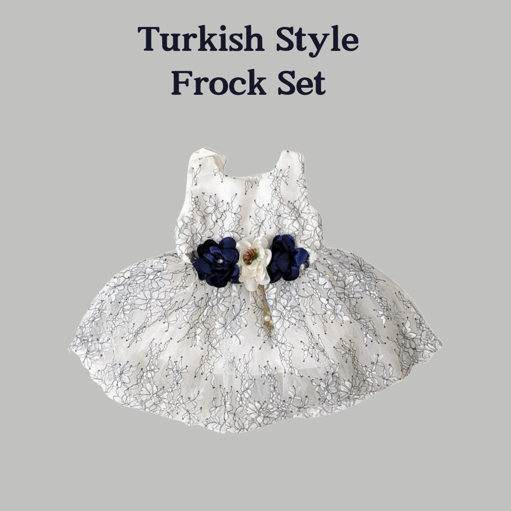 Fatima Turkish-Style Baby Frock Set
