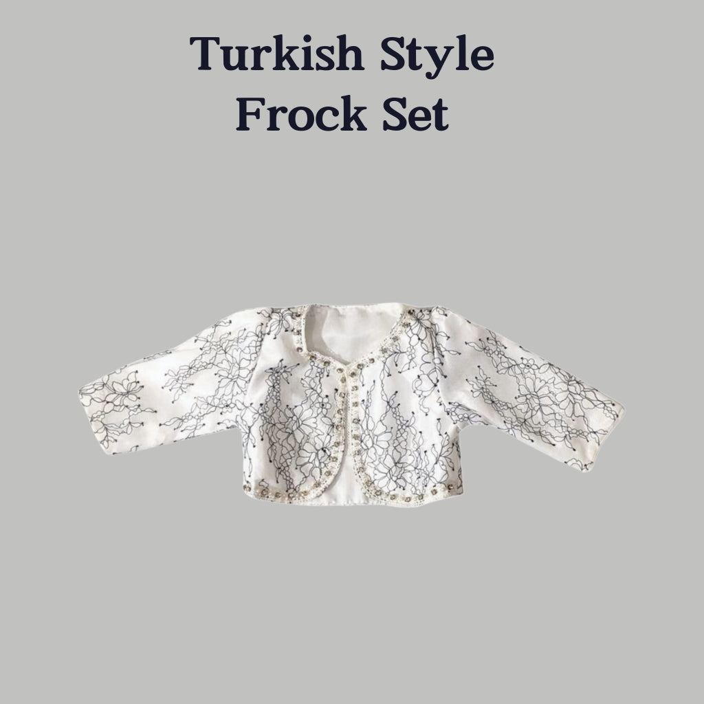 Fatima Turkish-Style Baby Frock Set