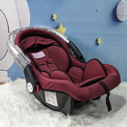 Premium Baby Carry Cot Metal Handle & Double Cushion – Red