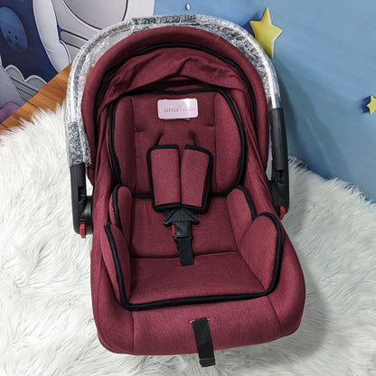 Premium Baby Carry Cot Metal Handle & Double Cushion – Red
