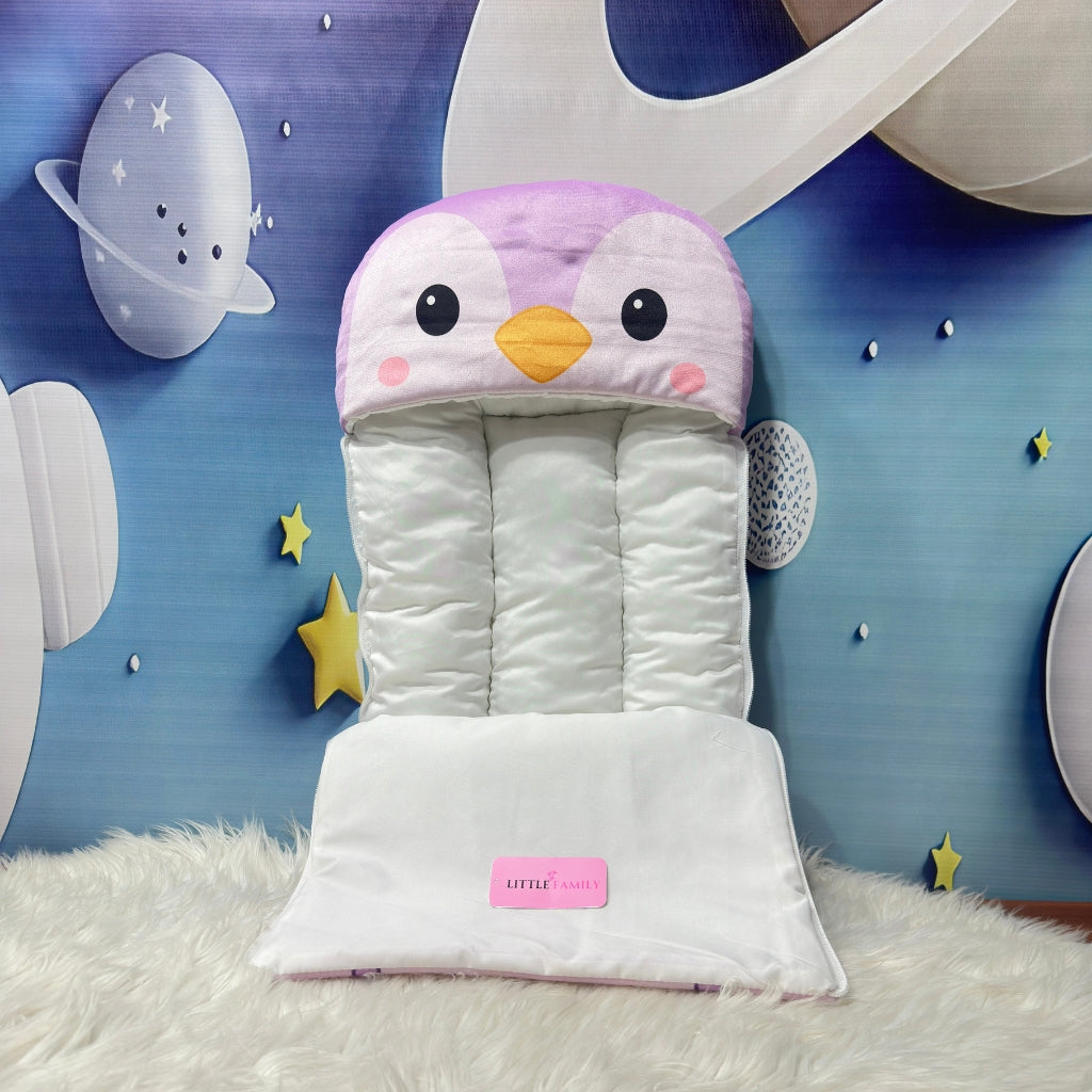 Premium Penguine Velvet Baby Carry Nest – Purple