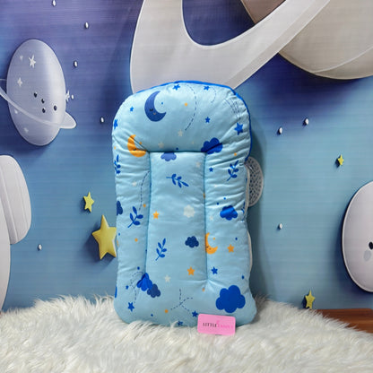 Premium Penguine Velvet Baby Carry Nest – Blue