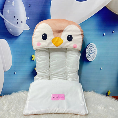 Premium Penguine Velvet Baby Carry Nest – Brown