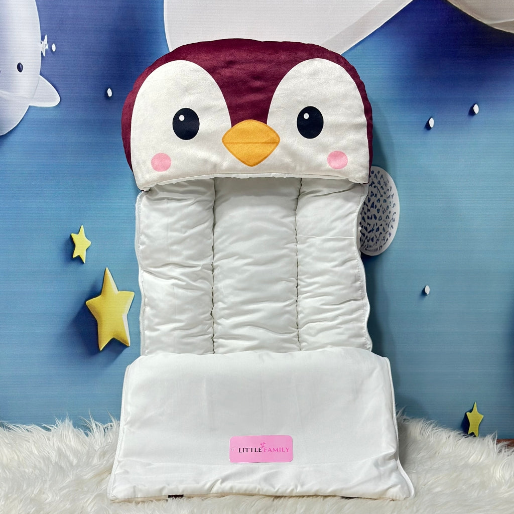 Premium Penguine Velvet Baby Carry Nest – Maroon