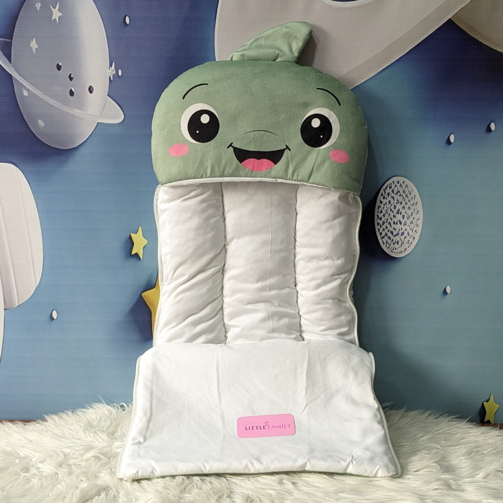 Premium Dolphin Velvet Baby Carry Nest – Green