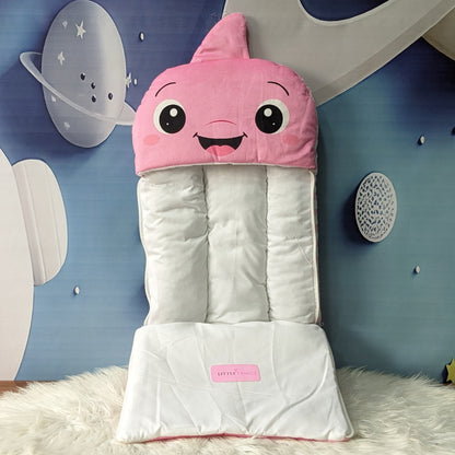 Premium Dolphin Velvet Baby Carry Nest – Pink