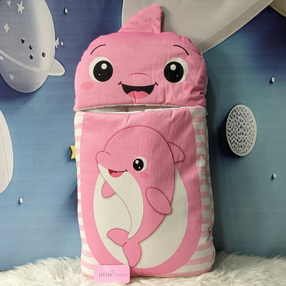 Premium Dolphin Velvet Baby Carry Nest – Pink