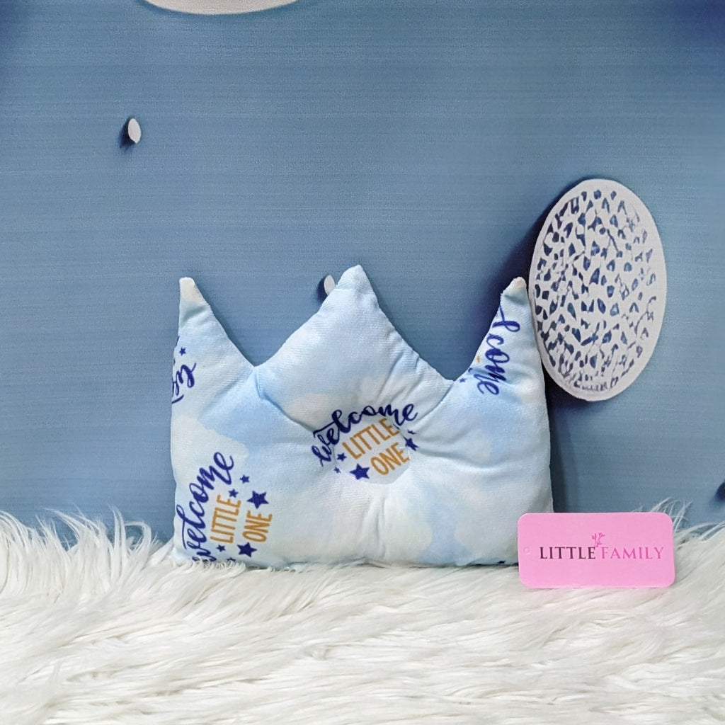 Velvet Newborn Carry Nest | “Welcome Little One” Edition – Blue