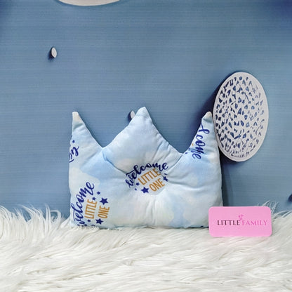 Velvet Newborn Carry Nest | “Welcome Little One” Edition – Blue