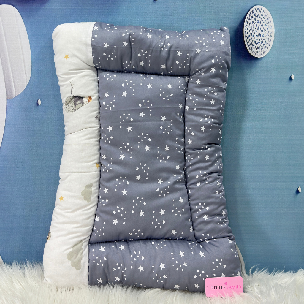 Starry Dreams Baby Bedding Set - 8 Pieces (Charcoal Grey)
