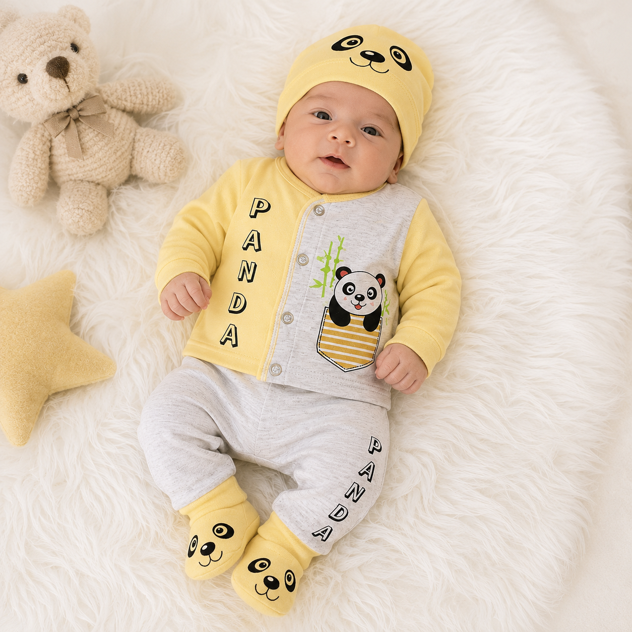 Tiny Panda 3-Piece Set