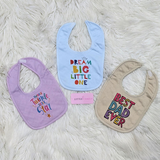 Premium Baby Bib Set | Pack of 3 - Pure Cotton