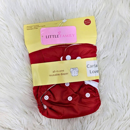 Solid Reuseable Diapers With Linner