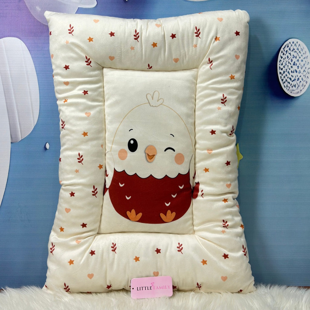 Premium 7-Piece Egg Chick Velvet Baby Bedding Set - Terracotta