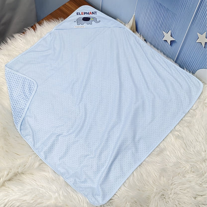 Premium Baby Hooded Wrapping Sheet | "Elephant" Theme