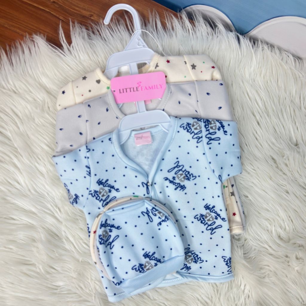 Premium 3-Piece Fleece Outfit Set – Pack of 3