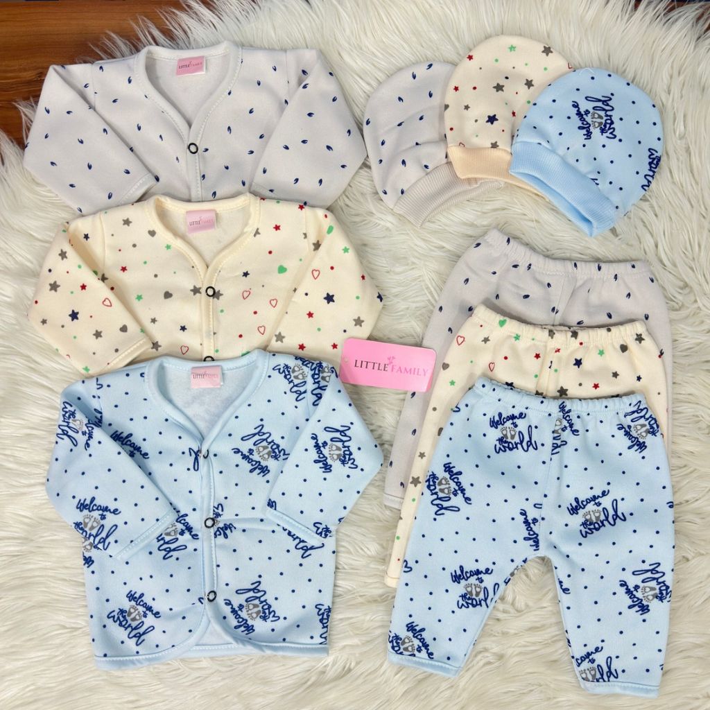 Premium 3-Piece Fleece Outfit Set – Pack of 3