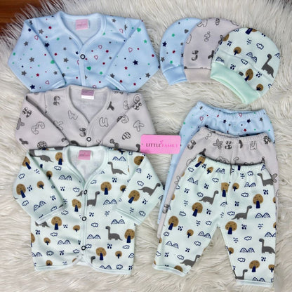 Premium 3-Piece Fleece Outfit Set – Pack of 3