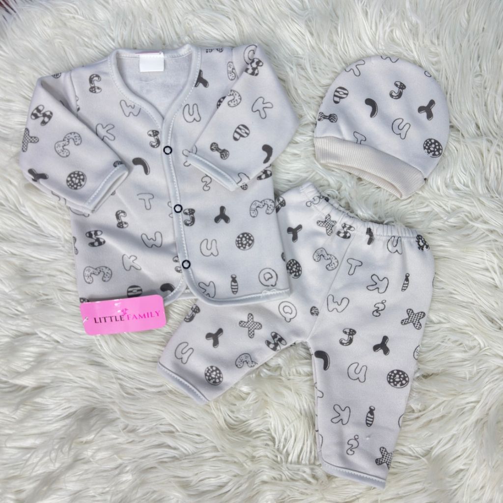 Premium 3-Piece Fleece Outfit Set – Pack of 3