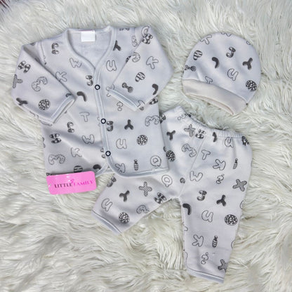 Premium 3-Piece Fleece Outfit Set – Pack of 3