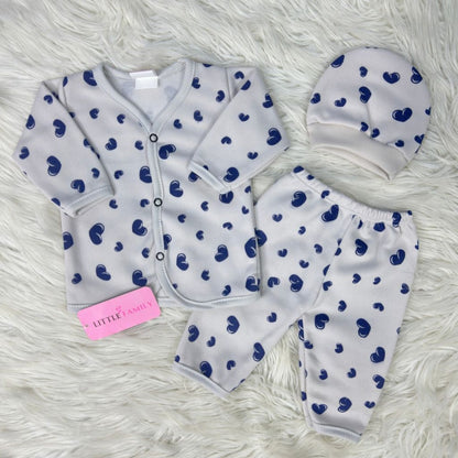 Premium 3-Piece Fleece Outfit Set – Pack of 3