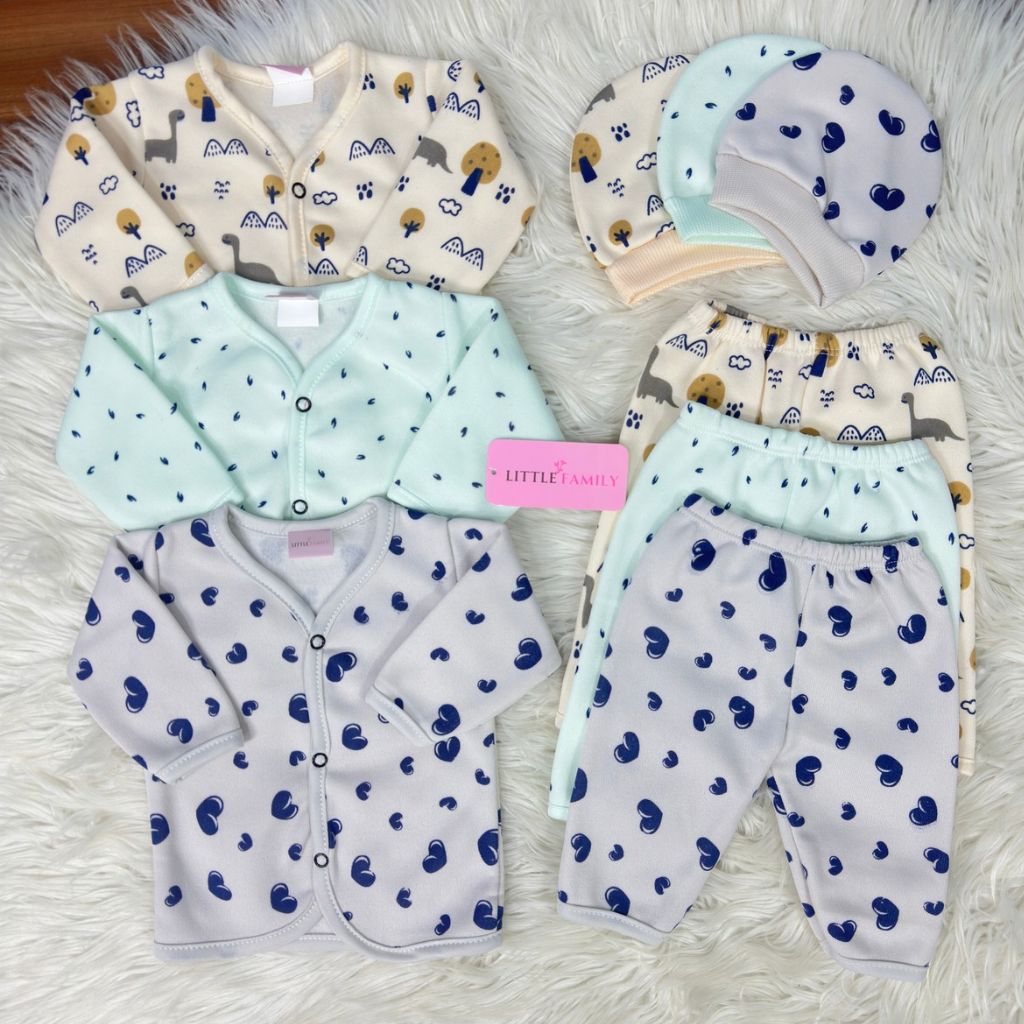 Premium 3-Piece Fleece Outfit Set – Pack of 3