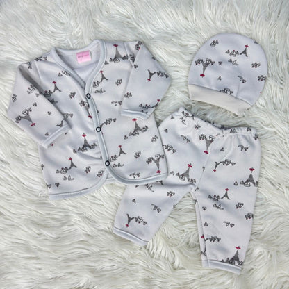 Premium 3-Piece Fleece Outfit Set – Pack of 3