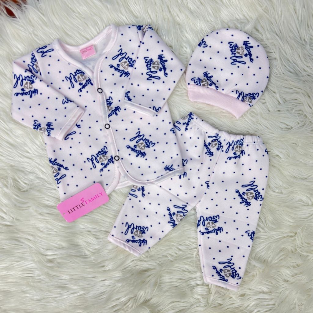 Premium 3-Piece Fleece Outfit Set – Pack of 3