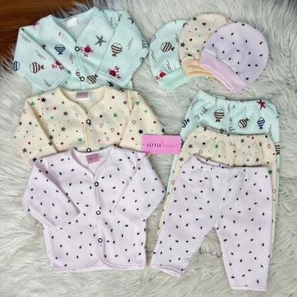 Premium 3-Piece Fleece Outfit Set – Pack of 3